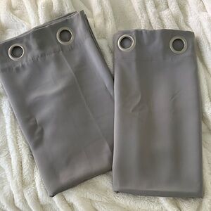Gray Grommet Curtains